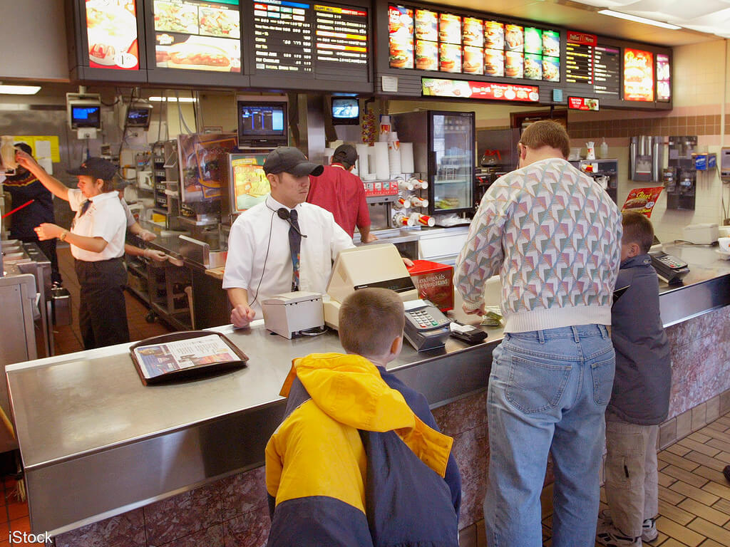 Existing Clients Upsells Image in Outsource Workers - Fast food Chain Front Cashier Section